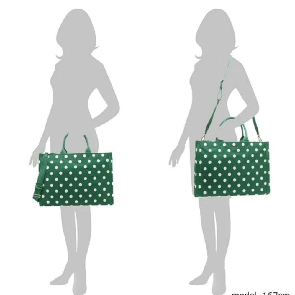 kate spade Green and White Polka Dot Tote - Picture 3 of 3